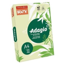 Papier couleur vert - Rey - Adagio - 500 feuilles  A4 - 80g - Copieur, laser, jet encre 