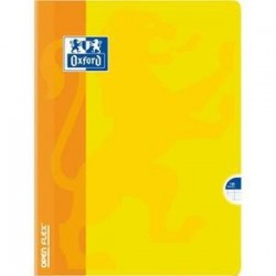 Cahier open-Flex -  Oxford -24x32 -grands carreaux seyès -140 pages - piqûre - couverture Polypro.