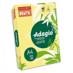 Papier couleur Banane fluo - Rey - Adagio flash - 500 feuilles  A4 - 80g - Copieur, laser, jet encre 