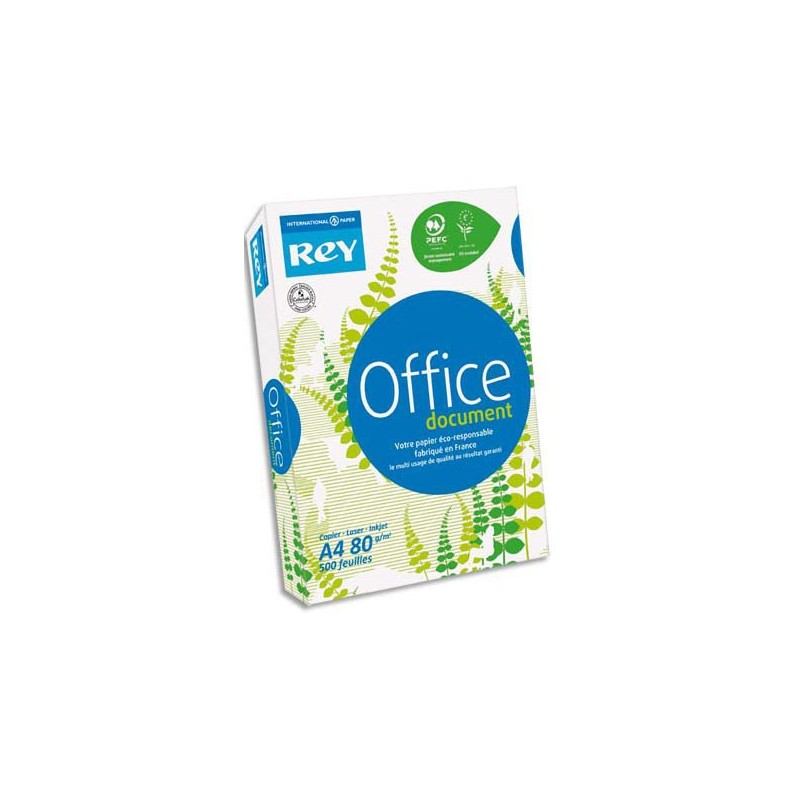 REY Papier A4 blanc Office - 80g - Ramette de 500 feuilles