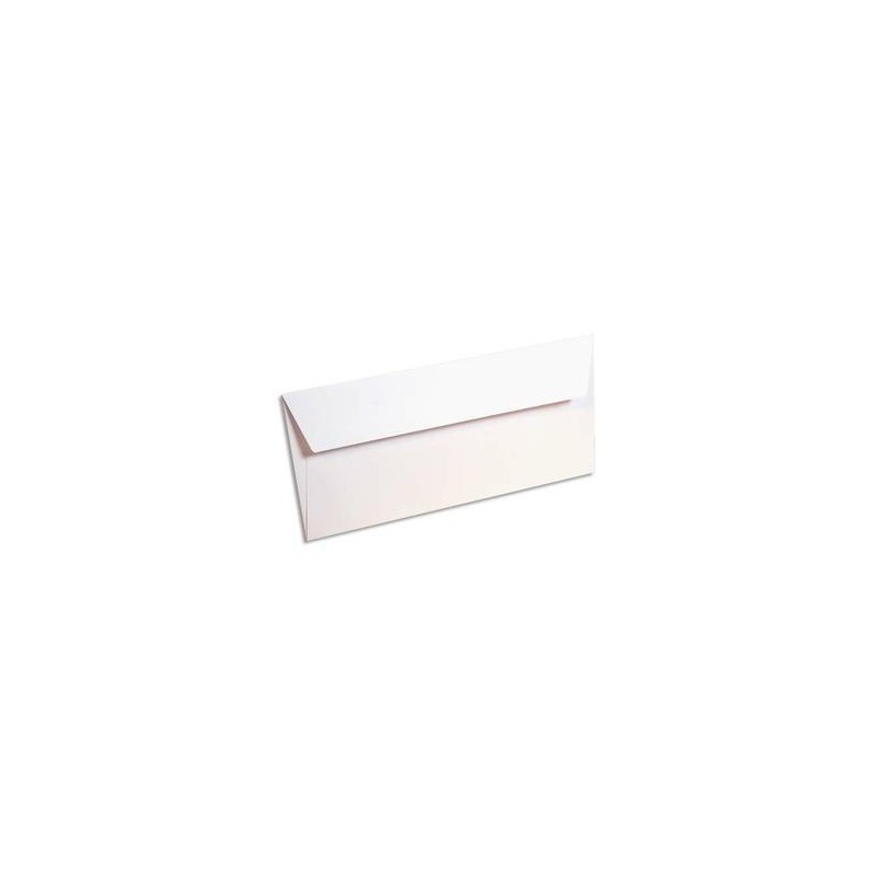 Paquet de 20 enveloppes - 120g -POLLEN - 11x22cm -(DL) - blanc - CLAIREFONTAINE