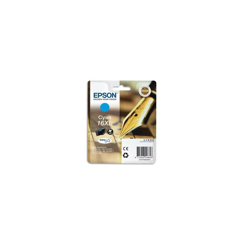 Cartouche jet d'encre - Cyan - XL  - C13T16324010 -  Plume -EPSON 