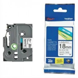 Ruban Lami 18mm*8m - Noir/Blanc - TZE241 - BROTHER 