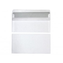 500 enveloppes - 110x220 - Autocollantes - 80g - blanc -NEUTRE