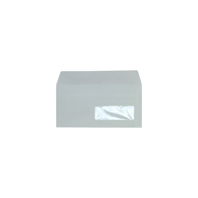 Enveloppes 110 x 220 mm 1er prix - blanches - autoadhésives - 80 g