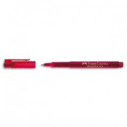 Stylo feutre - poine Moyenne - Encre Rouge infalsifiable - FABER CASTELL 