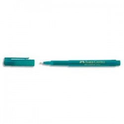 Stylo feutre - poine Moyenne - Encre Turquoise infalsifiable - FABER CASTELL 