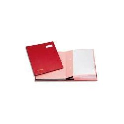 Parapheur - Extendos clip - 27x33cm - à soufflets - 25 compart.-  Bordeaux - EMEY