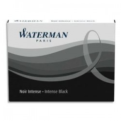 Etui 8 cartouches d'encre - Waterman - Noir - Longue