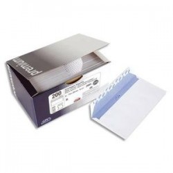 Boite 200 enveloppes - auto-adh.- Blanc -100g - DL - 110x220mm - Fenêtre 45x100mm -GPV