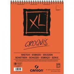 Bloc 120 F. - Dessin CROQUIS XL - 90g - A3 - CANSON