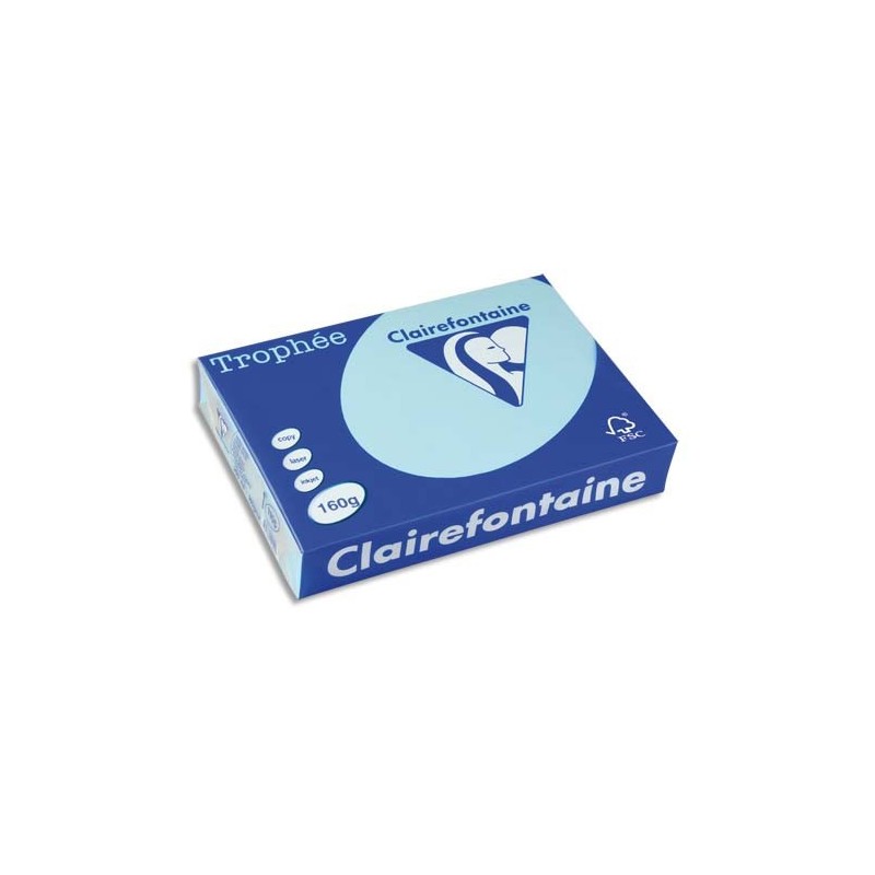 Ramette 500F- TROPHEE - 80g - Bleu - CLAIREFONTAINE