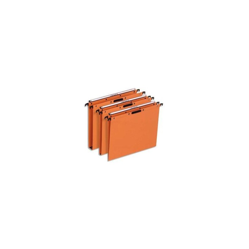 Bte/25 Dossiers susp - Tiroir - Fond 15cm - Orange -ELBA