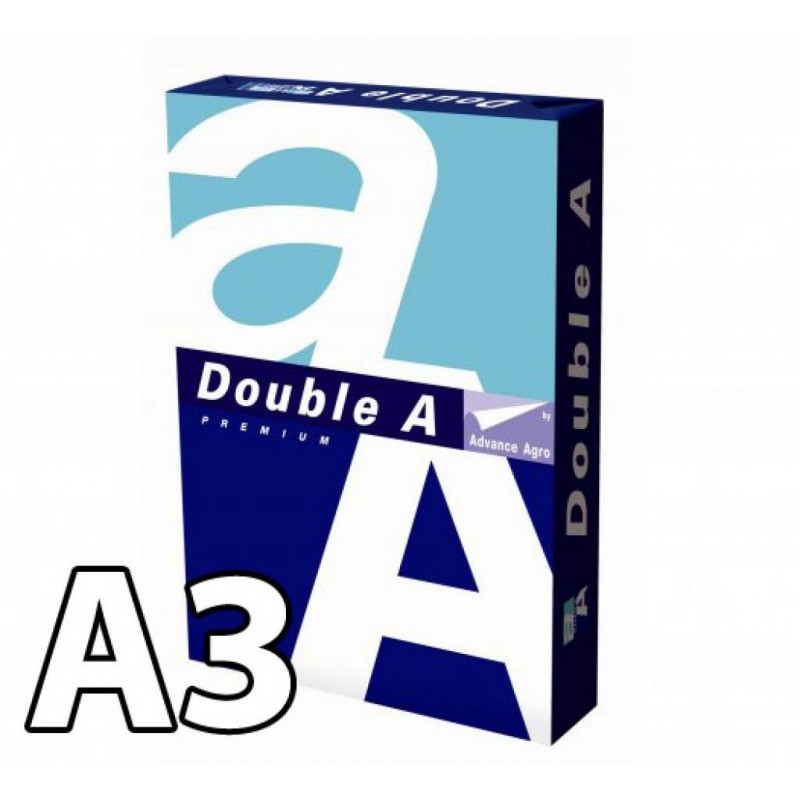 Double A Lot de 5 Ramettes de papier 500 feuilles A3 80 g Extra