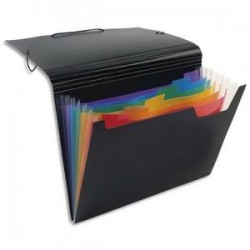 Trieur/Ménager - RAINBOW - 6 Compart - Noir - VIQUEL