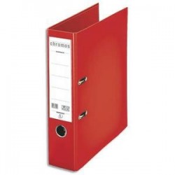 Classeur/Levier - CHROMOS PLUS - Dos 8cm - Rouge - ESSELTE