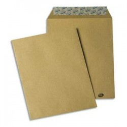 GPV Paquet de 50 pochettes kraft brun auto-adhésives 85g format B5 176 x 250 mm