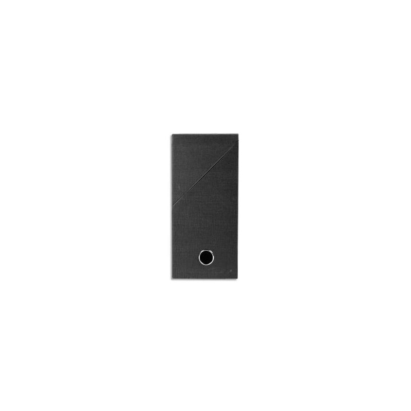 EXACOMPTA Boîte de transfert, carton rigide recouvert de papier toilé, dos 12 cm, 34x25,5 cm, noir