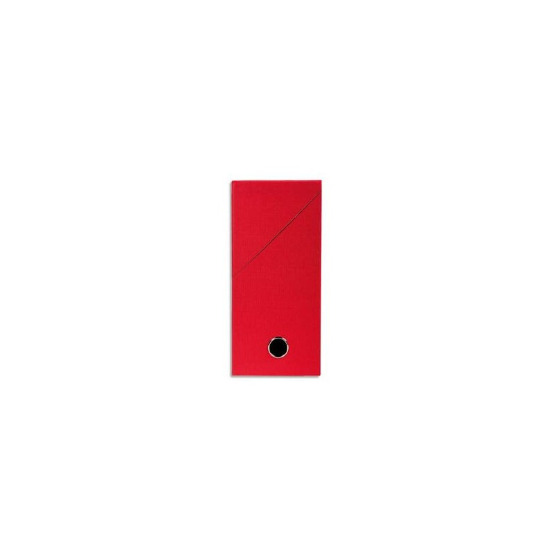 EXACOMPTA Boîte de transfert, carton rigide recouvert de papier toilé, dos 12 cm, 34x25,5 cm, rouge