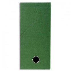 EXACOMPTA Boîte de transfert, carton rigide recouvert de papier toilé, dos 12 cm, 34x25,5 cm, vert