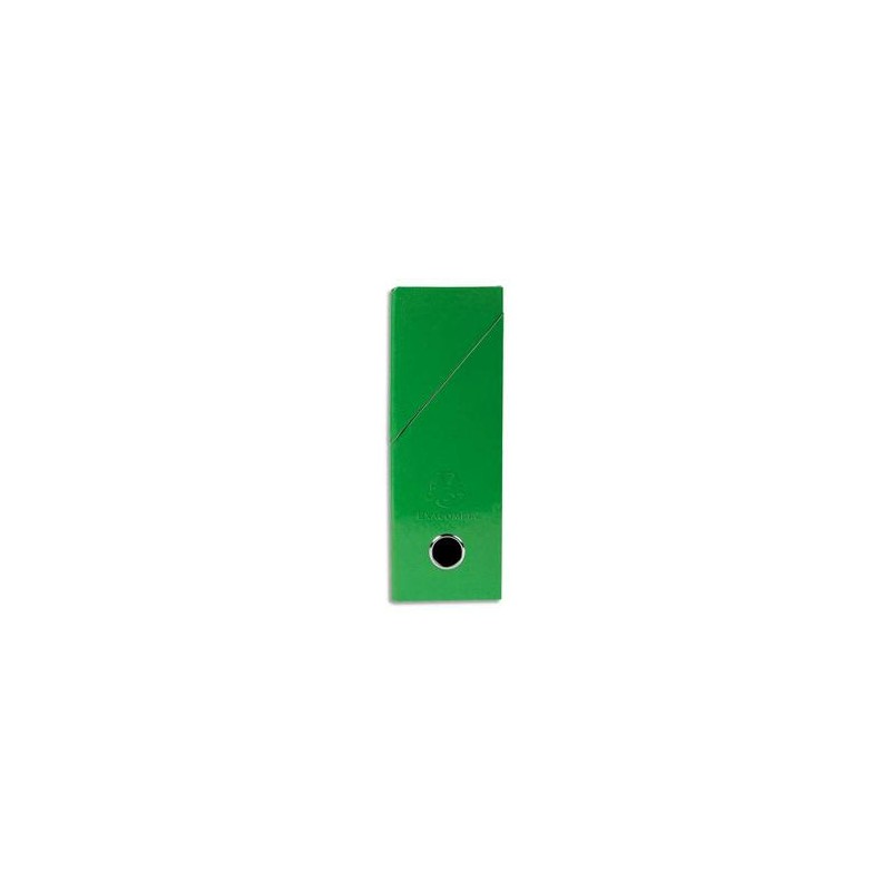 EXACOMPTA Boîte de transfert Iderama, carte lustrée pelliculée, dos 9,5 cm, 34x26 cm, coloris vert foncé