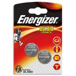 ENERGIZER blister de 2 piles lithium CR2430 FSB2 637991