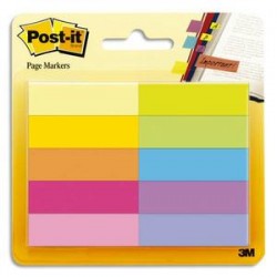 POST IT 50 Marque-pages Papier Post-it®. 10 couleurs.