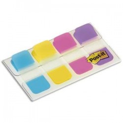 POST-IT Blister de 40 mini marque-pages rigides couleurs vives