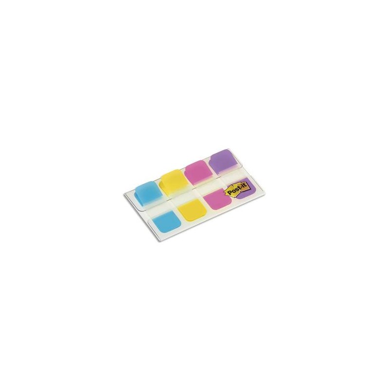 POST-IT Blister de 40 mini marque-pages rigides couleurs vives