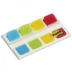 POST-IT Blister de 40 mini marque-pages rigides couleurs classiques