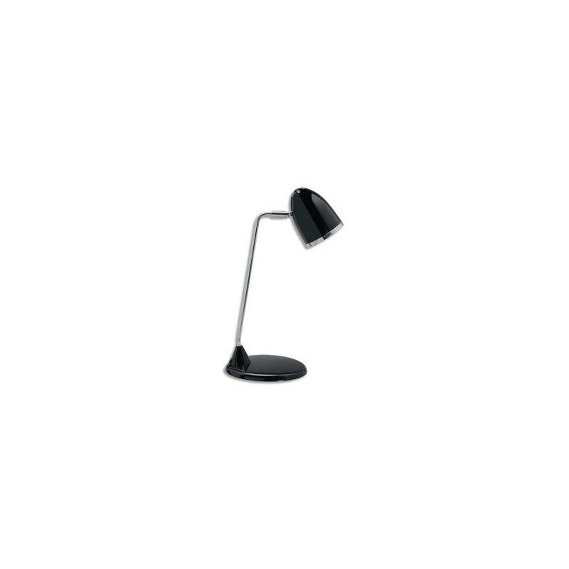 MAUL Lampe Starlet fluorescente livrée avec ampoule bras métal chromé, hauteur 29 cm coloris noir