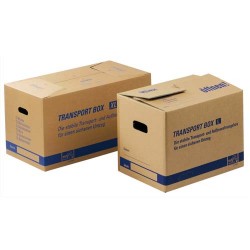TIDYPAC Carton de déménagement doucle cannelure format XL - Dimensions : L68 x H35 x P35,5 cm brun