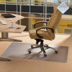 FLOORTEX Tapis protège-sols, sols durs ou moquette en polycarbonate - L200 x H150 cm transparent