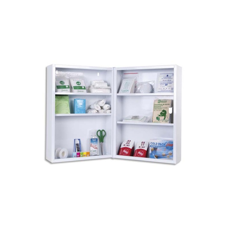 LABORATOIRES ESCULAPE Armoire premiers secours spéciale écoles, conforme aux préconisations de l'E.N