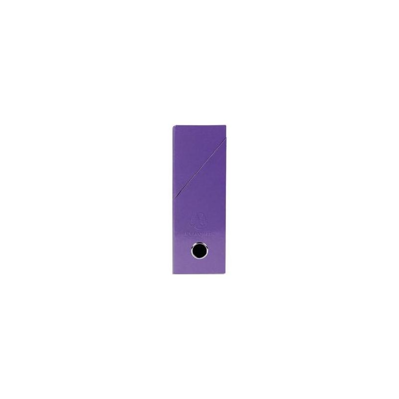 EXACOMPTA Boîte de transfert Iderama, carte lustrée pelliculée, dos 9,5 cm, 34x26 cm, coloris violet