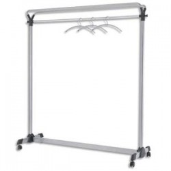 ALBA Vestiaire grande capacité avec étagère avec 4 roulettes 150x170x50 cm