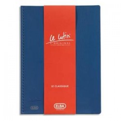 ELBA Protège-documents 60 vues bleu Le Lutin , couverture PVC 34/100e, pochettes PVC 5,5/100e
