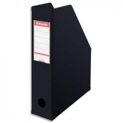 ESSELTE Porte-revues en PVC soudé , dos de 7 cm, noir