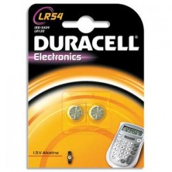 DURACELL Blister de 2 piles Alcalines LR54 Duralock pour appareils électroniques 5000394052550