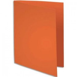 EXACOMPTA Paquet de 100 chemises BAHIA en carte 220 grammes coloris orange