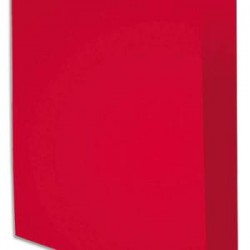 EXACOMPTA Paquet de 100 chemises BAHIA en carte 220 grammes coloris rouge
