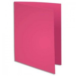 EXACOMPTA Paquet de 100 chemises BAHIA en carte 220 grammes coloris fushia