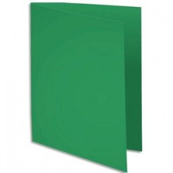 EXACOMPTA Paquet de 100 chemises BAHIA en carte 220 grammes vert foncé