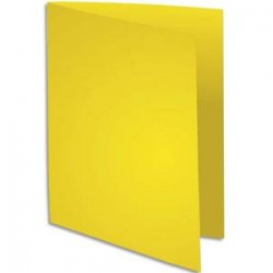 EXACOMPTA Paquet de 100 sous-chemises BAHIA en carte 80 grammes jaune