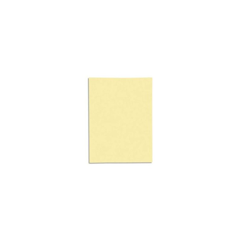 EXACOMPTA Paquet de 50 chemises 1 rabat JURA 250 en carte 240 grammes jaune