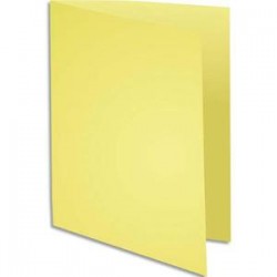EXACOMPTA Paquet de 100 chemises JURA 220 en carte 220g coloris jaune