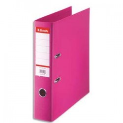 ESSELTE Classeur à levier Esselte Standard en polypropylène, dos 75 mm, coloris fuchsia