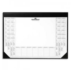 DURABLE Sous-main calendrier noir - Dimensions L59 x H42 cm