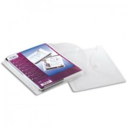 ELBA Sachet de 10 pochettes-enveloppe perforées en polypro 20/100, fermeture velcro. Format A4, 11 trous.