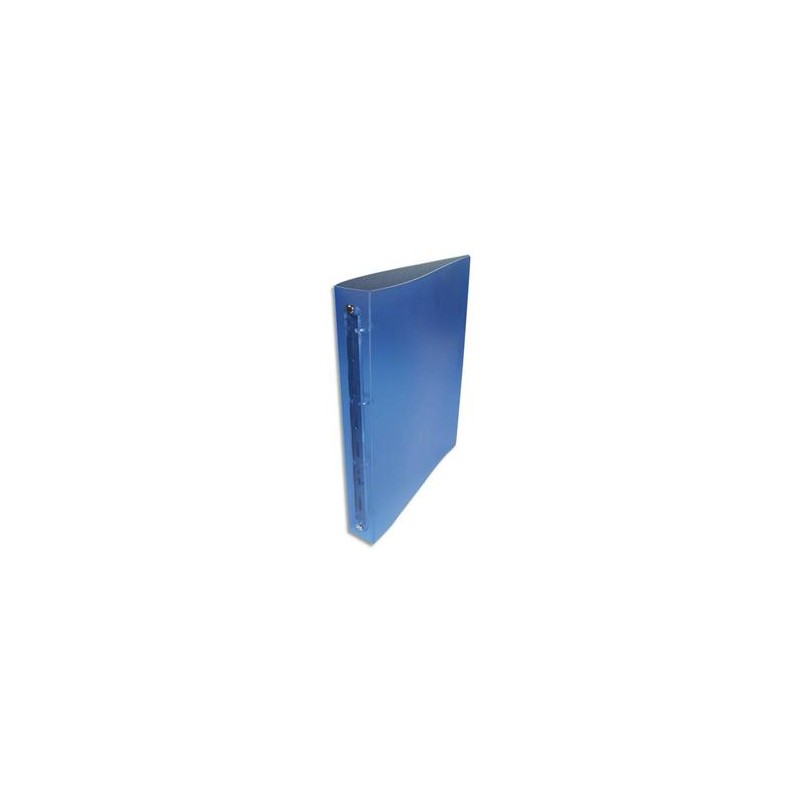NEUTRE Classeur 4 anneaux polypropylène dos 4 cm Bleu translucide